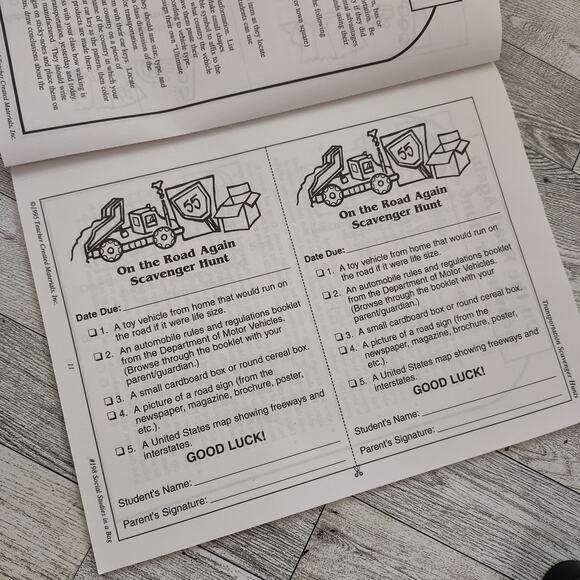 Social Studies In A Bag PRIMARY GRADES 1995 Vtg Teacher Created Materials - Picture 4 of 13